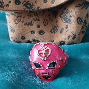 Virgin Saints And Angels Tre Luchas Mask Ring